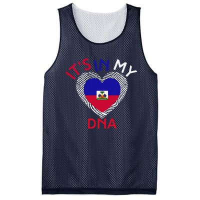 ItS In My Dna Haiti Flag Haitian Life Pride Haiti Patriotic Mesh Reversible Basketball Jersey Tank