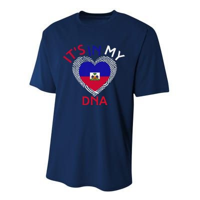 ItS In My Dna Haiti Flag Haitian Life Pride Haiti Patriotic Performance Sprint T-Shirt