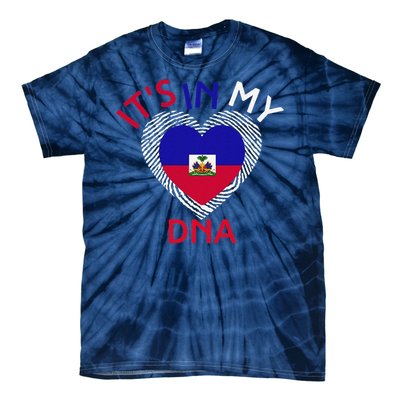 ItS In My Dna Haiti Flag Haitian Life Pride Haiti Patriotic Tie-Dye T-Shirt