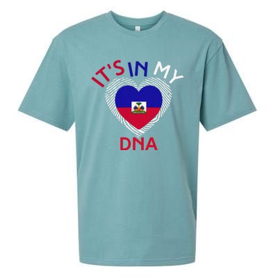 ItS In My Dna Haiti Flag Haitian Life Pride Haiti Patriotic Sueded Cloud Jersey T-Shirt