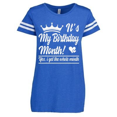 It Is My Birthday Yes The Whole Month Birthday Enza Ladies Jersey Football T-Shirt