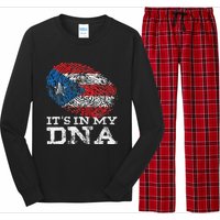 It's In My DNA Puerto Rico Rican Hispanic Heritage Month Long Sleeve Pajama Set