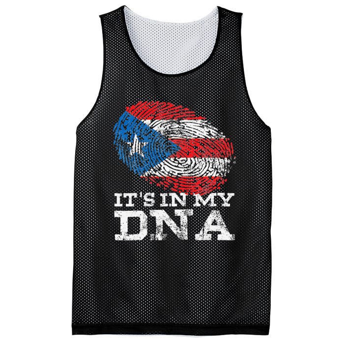 It's In My DNA Puerto Rico Rican Hispanic Heritage Month Mesh Reversible Basketball Jersey Tank