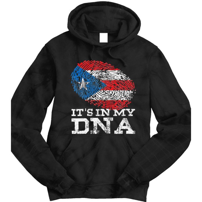 It's In My DNA Puerto Rico Rican Hispanic Heritage Month Tie Dye Hoodie