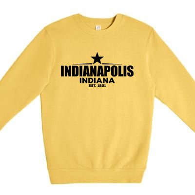 Indianapolis Indiana Meaningful Gift Premium Crewneck Sweatshirt