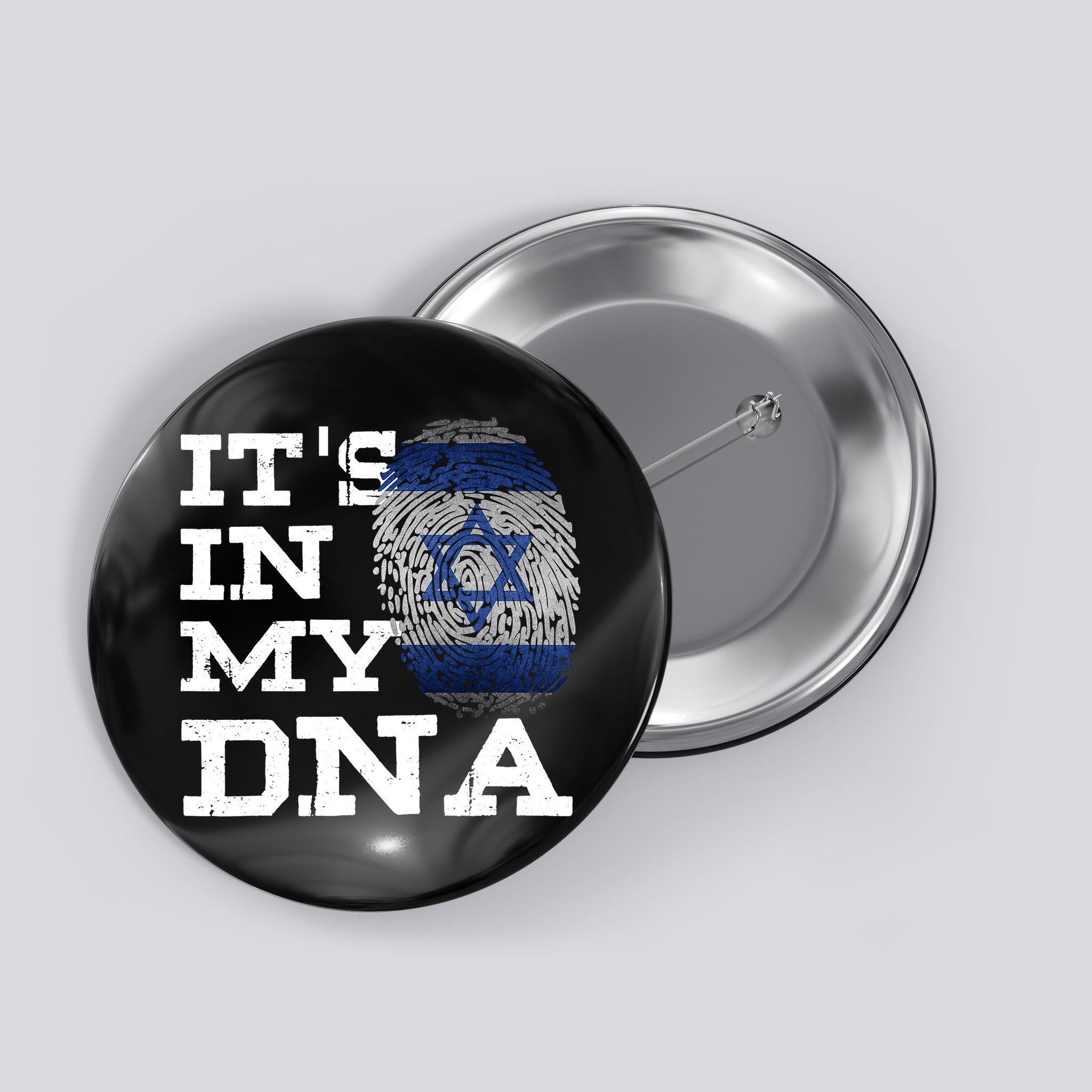 It's In My DNA Israeli Proud Israel Flag Jewish Button