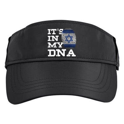 It's In My DNA Israeli Proud Israel Flag Jewish Adult Drive Performance Visor