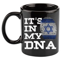 It's In My DNA Israeli Proud Israel Flag Jewish 11oz C Handle Ceramic Mug