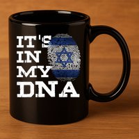 It's In My DNA Israeli Proud Israel Flag Jewish 11oz C Handle Ceramic Mug