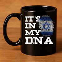 It's In My DNA Israeli Proud Israel Flag Jewish 11oz C Handle Ceramic Mug