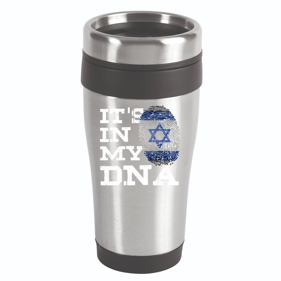 It's In My DNA Israeli Proud Israel Flag Jewish 16oz Travel Tumbler