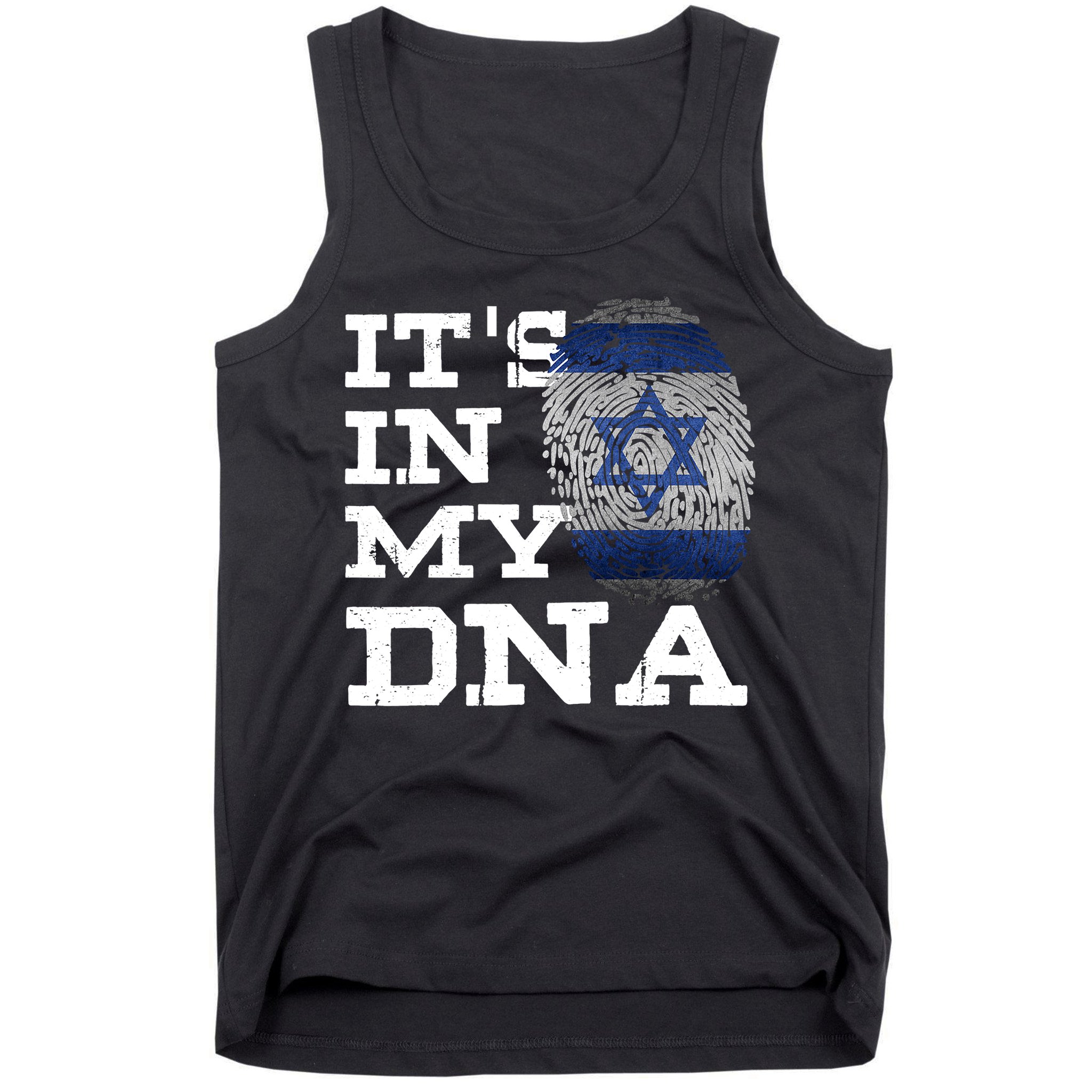 It's In My DNA Israeli Proud Israel Flag Jewish Tank Top
