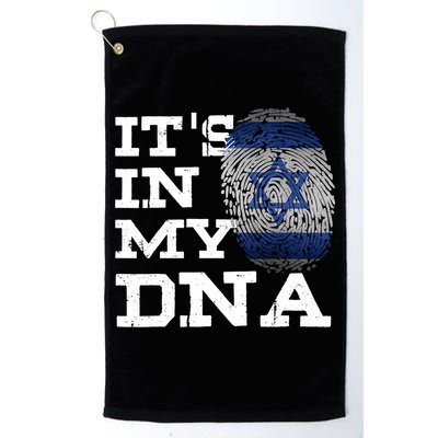 It's In My DNA Israeli Proud Israel Flag Jewish Golf Towel