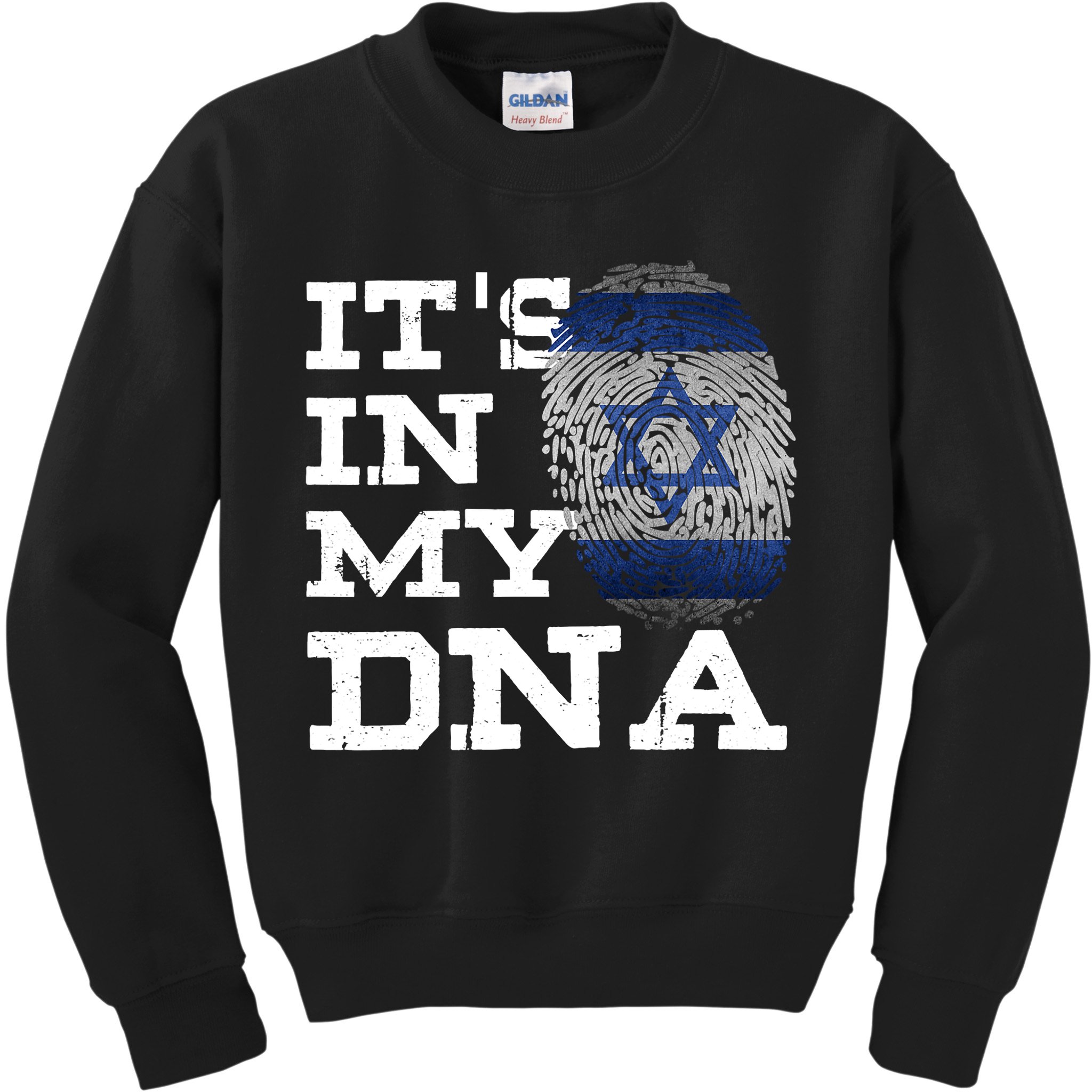 It's In My DNA Israeli Proud Israel Flag Jewish Kids Sweatshirt