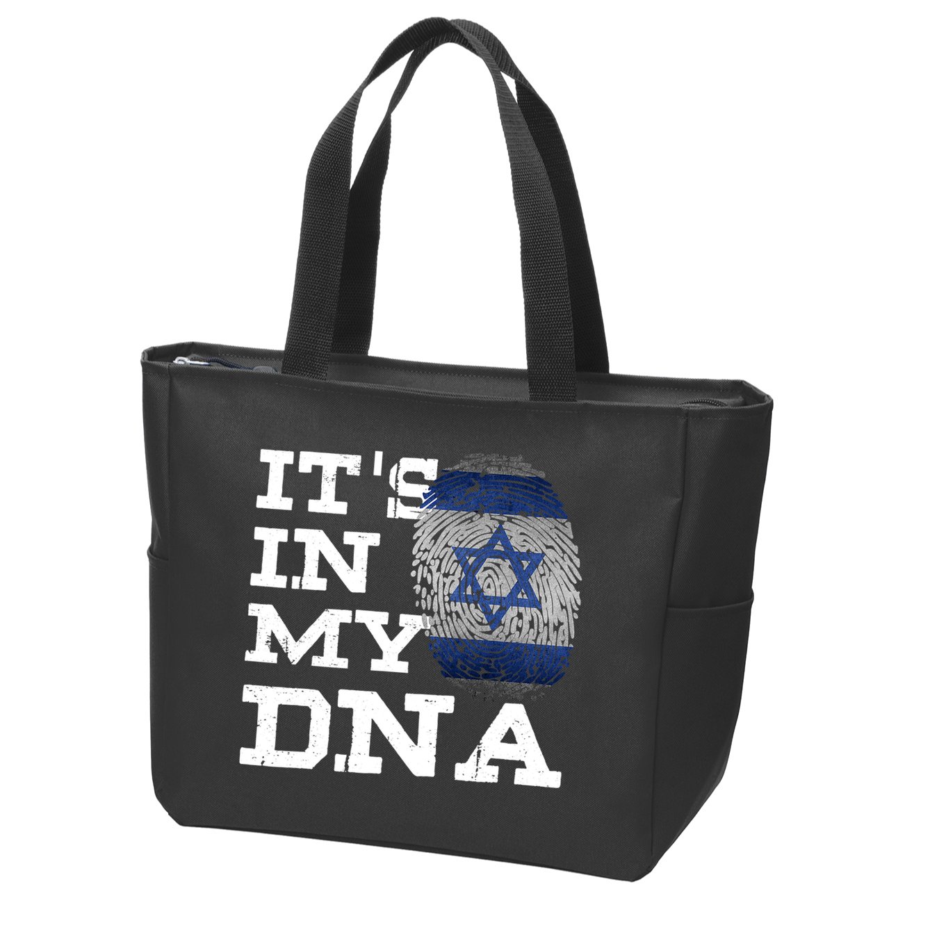 It's In My DNA Israeli Proud Israel Flag Jewish Zip Tote Bag