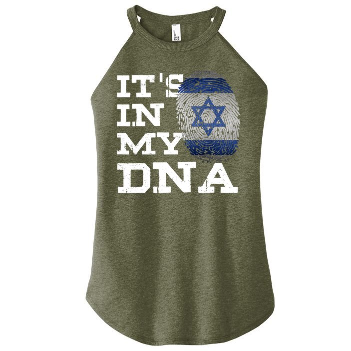 It's In My DNA Israeli Proud Israel Flag Jewish Women's Perfect Tri Rocker Tank