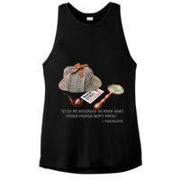 It Is My Business To Know. Novelty Sherlock Holmes Mystery Ladies PosiCharge Tri-Blend Wicking Tank