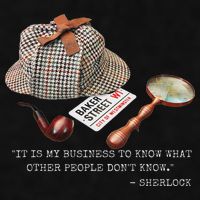 It Is My Business To Know. Novelty Sherlock Holmes Mystery Ladies PosiCharge Tri-Blend Wicking Tank