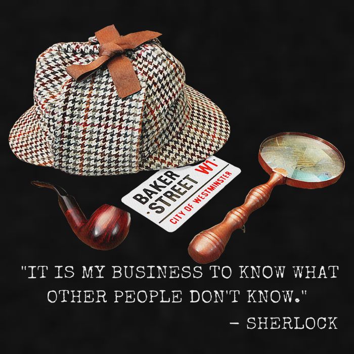 It Is My Business To Know. Novelty Sherlock Holmes Mystery Ladies PosiCharge Tri-Blend Wicking Tank