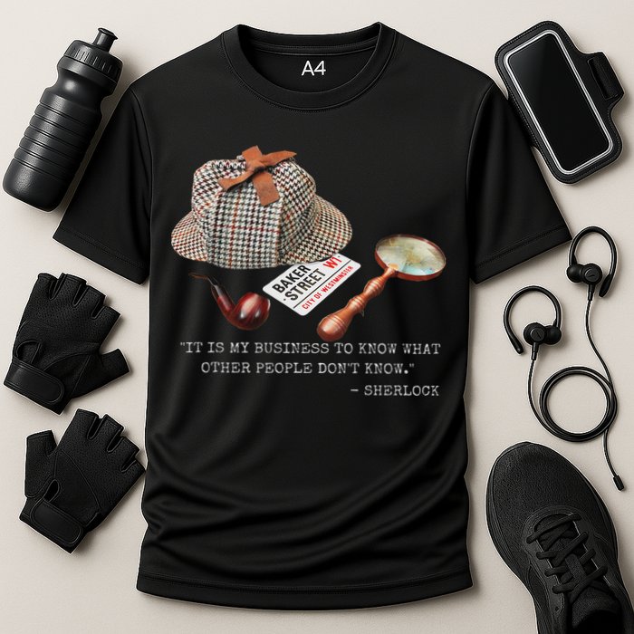 It Is My Business To Know. Novelty Sherlock Holmes Mystery Performance Shirt