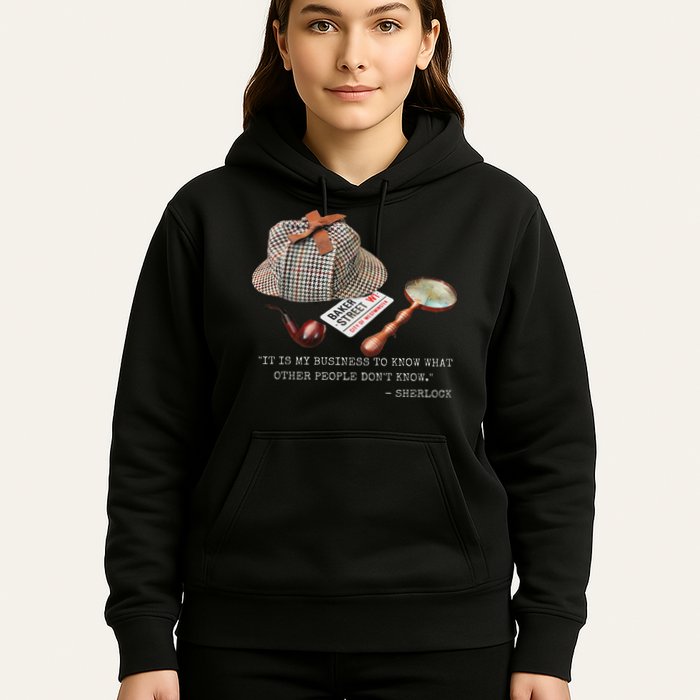 It Is My Business To Know. Novelty Sherlock Holmes Mystery Hoodie