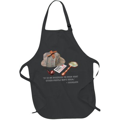It Is My Business To Know. Novelty Sherlock Holmes Mystery Full-Length Apron With Pockets