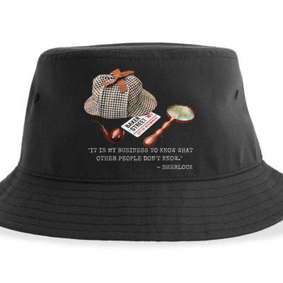 It Is My Business To Know. Novelty Sherlock Holmes Mystery Sustainable Bucket Hat