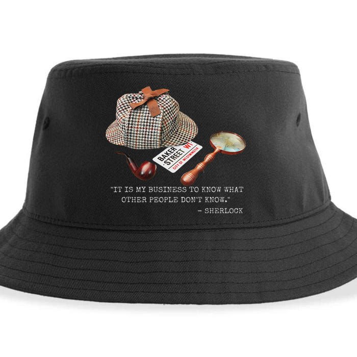 It Is My Business To Know. Novelty Sherlock Holmes Mystery Sustainable Bucket Hat