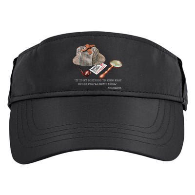 It Is My Business To Know. Novelty Sherlock Holmes Mystery Adult Drive Performance Visor