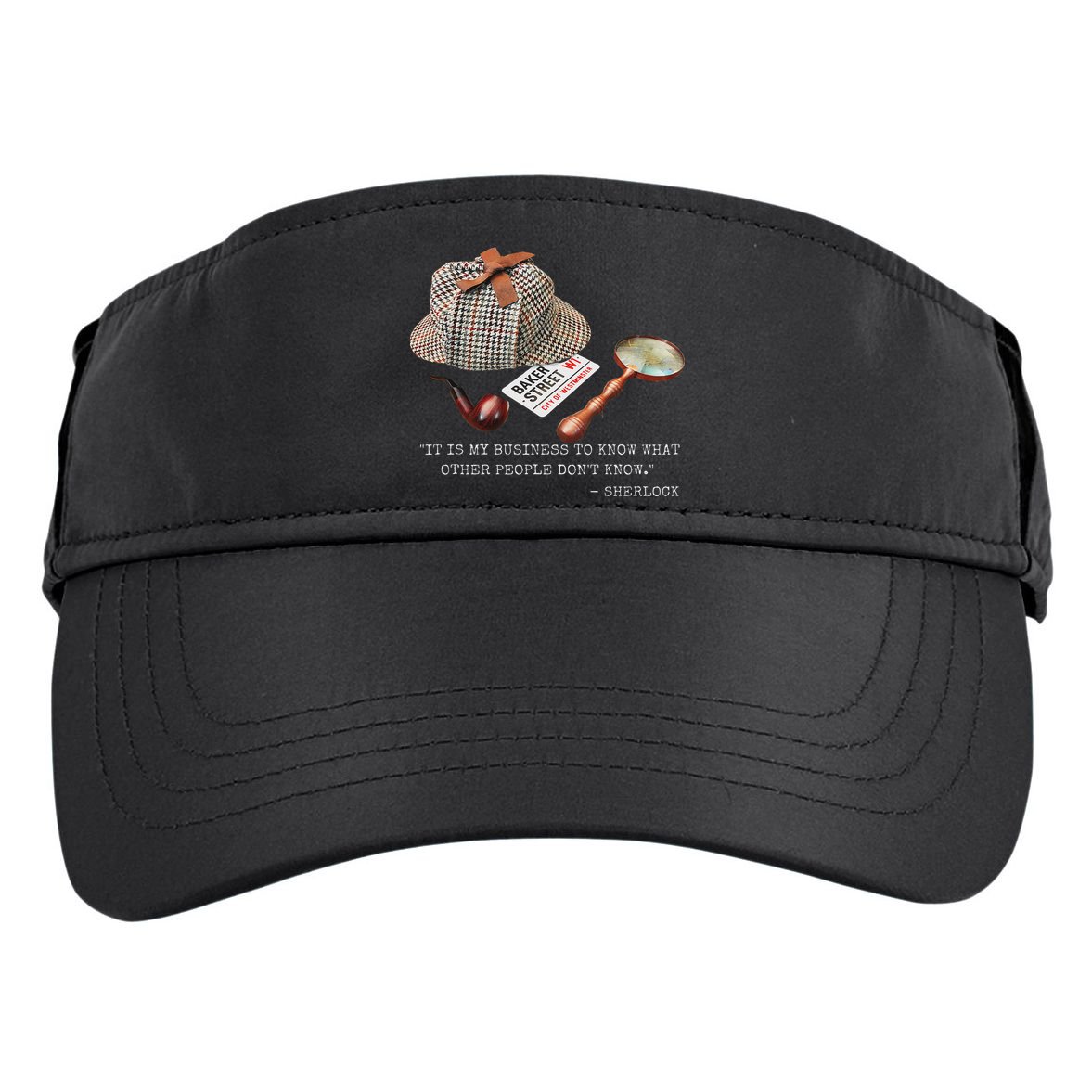 It Is My Business To Know. Novelty Sherlock Holmes Mystery Adult Drive Performance Visor
