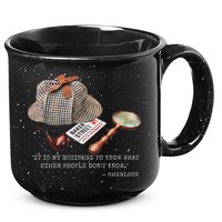 It Is My Business To Know. Novelty Sherlock Holmes Mystery 15oz Campfire Ceramic Mug