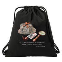 It Is My Business To Know. Novelty Sherlock Holmes Mystery Drawstring Bag