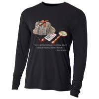 It Is My Business To Know. Novelty Sherlock Holmes Mystery Cooling Performance Long Sleeve Crew
