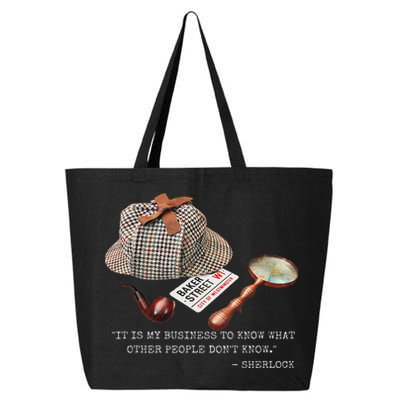 It Is My Business To Know. Novelty Sherlock Holmes Mystery 25L Jumbo Tote