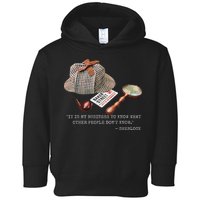 It Is My Business To Know. Novelty Sherlock Holmes Mystery Toddler Hoodie