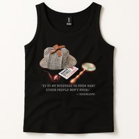 It Is My Business To Know. Novelty Sherlock Holmes Mystery Tank Top