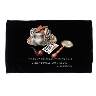 It Is My Business To Know. Novelty Sherlock Holmes Mystery Microfiber Hand Towel