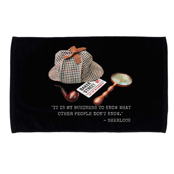 It Is My Business To Know. Novelty Sherlock Holmes Mystery Microfiber Hand Towel