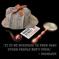 It Is My Business To Know. Novelty Sherlock Holmes Mystery Crop Top