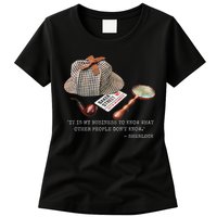 It Is My Business To Know. Novelty Sherlock Holmes Mystery Womens T-Shirt