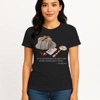 It Is My Business To Know. Novelty Sherlock Holmes Mystery Womens T-Shirt