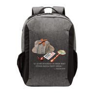 It Is My Business To Know. Novelty Sherlock Holmes Mystery Vector Backpack