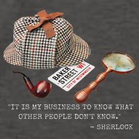 It Is My Business To Know. Novelty Sherlock Holmes Mystery Vector Backpack
