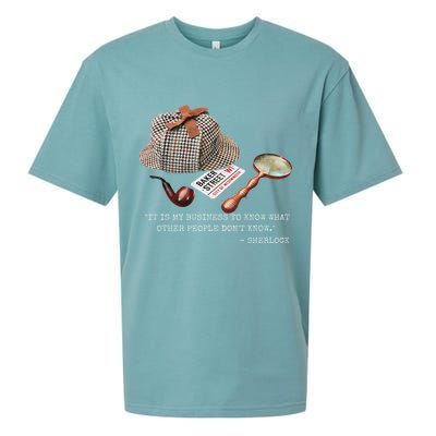 It Is My Business To Know. Novelty Sherlock Holmes Mystery Sueded Cloud Jersey T-Shirt