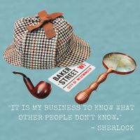 It Is My Business To Know. Novelty Sherlock Holmes Mystery Sueded Cloud Jersey T-Shirt