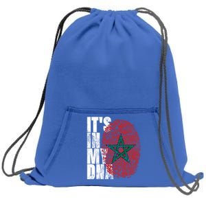 Its In My Dna Moroccan African Funny Gift Moorish Morocco Flag Gift Sweatshirt Cinch Pack Bag