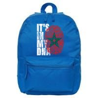 Its In My Dna Moroccan African Funny Gift Moorish Morocco Flag Gift 16 in Basic Backpack