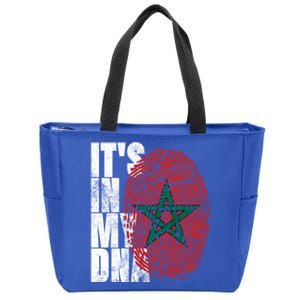 Its In My Dna Moroccan African Funny Gift Moorish Morocco Flag Gift Zip Tote Bag