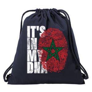 Its In My Dna Moroccan African Funny Gift Moorish Morocco Flag Gift Drawstring Bag