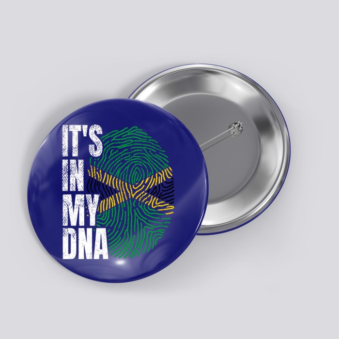 It's In My Dna Jamaican Flag Jamaica Boy Girl Gift Button